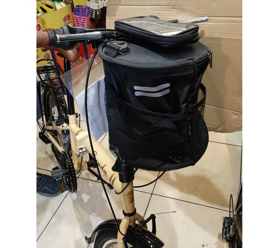 Katlanır Bisiklet  Gidon  Silindir  Çanta  ve Telefon Tutucu